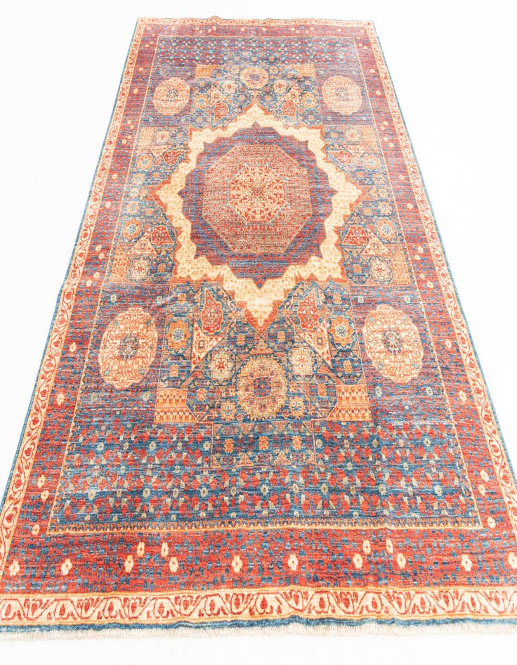 Detail image of 6' x 8' 7  Hand Knotted Mamluk Ziegler Oriental Rug