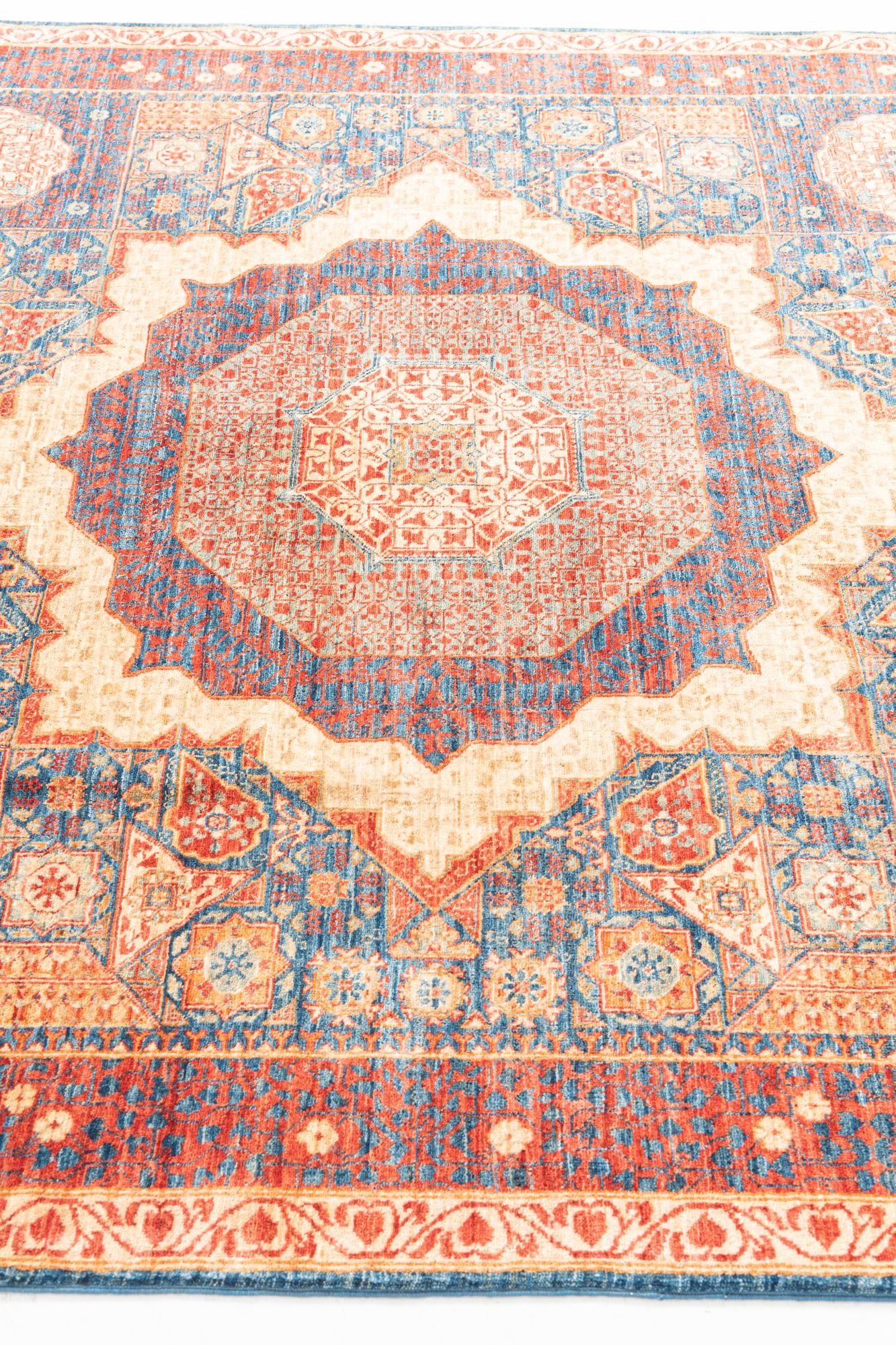 6' x 8' 7 Hand Knotted Mamluk Ziegler Oriental Rug
