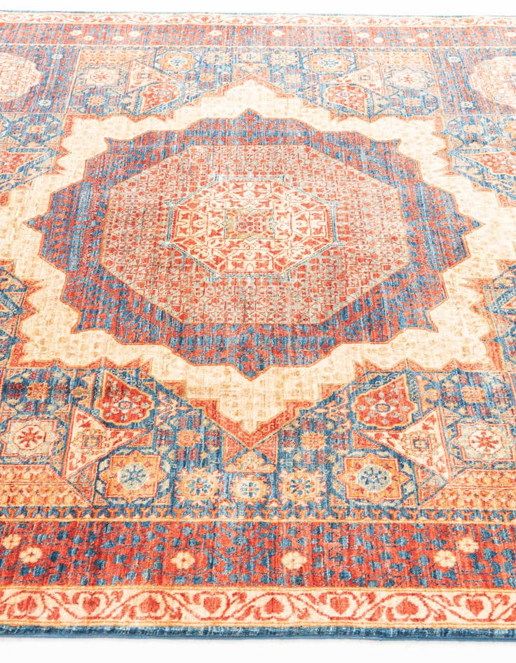 Detail image of 6' x 8' 7  Hand Knotted Mamluk Ziegler Oriental Rug