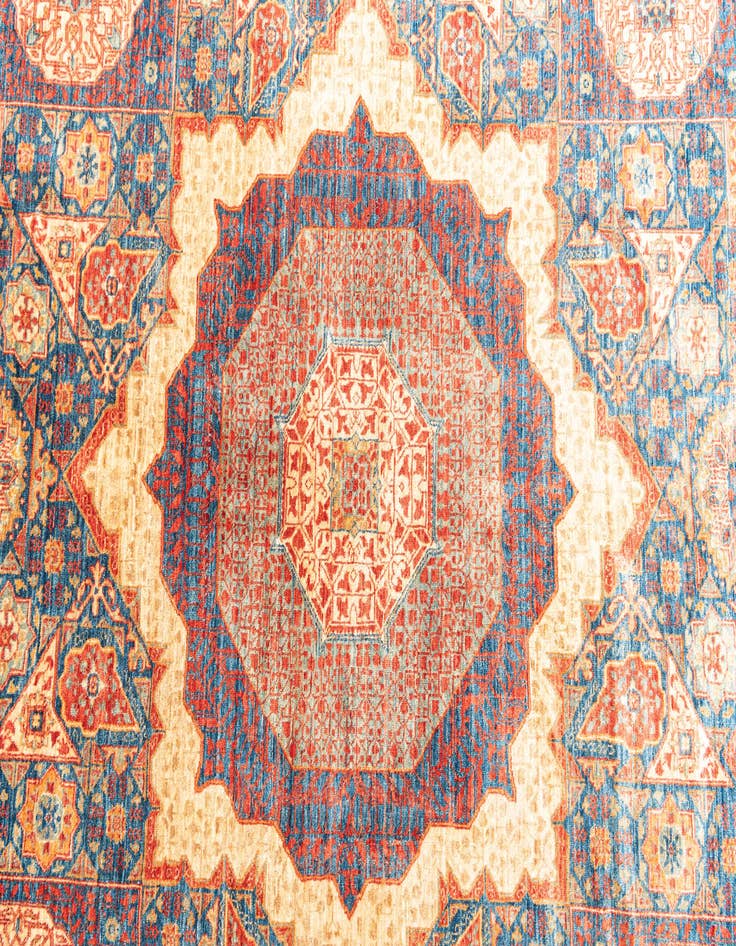 Detail image of 6' x 8' 7  Hand Knotted Mamluk Ziegler Oriental Rug