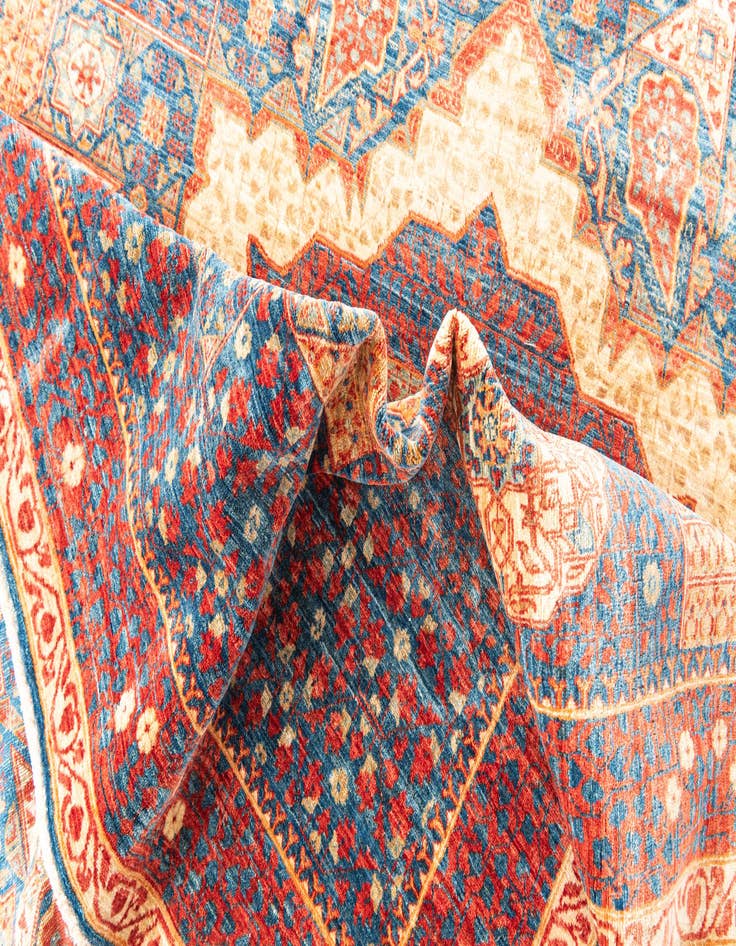 Detail image of 6' x 8' 7  Hand Knotted Mamluk Ziegler Oriental Rug