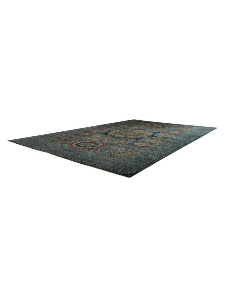 Detail image of 12' 8 x 19' 7 Hand Knotted Mamluk Ziegler Oriental Rug
