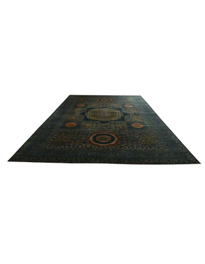 12' 8 x 19' 7 Hand Knotted Mamluk Ziegler Oriental Rug