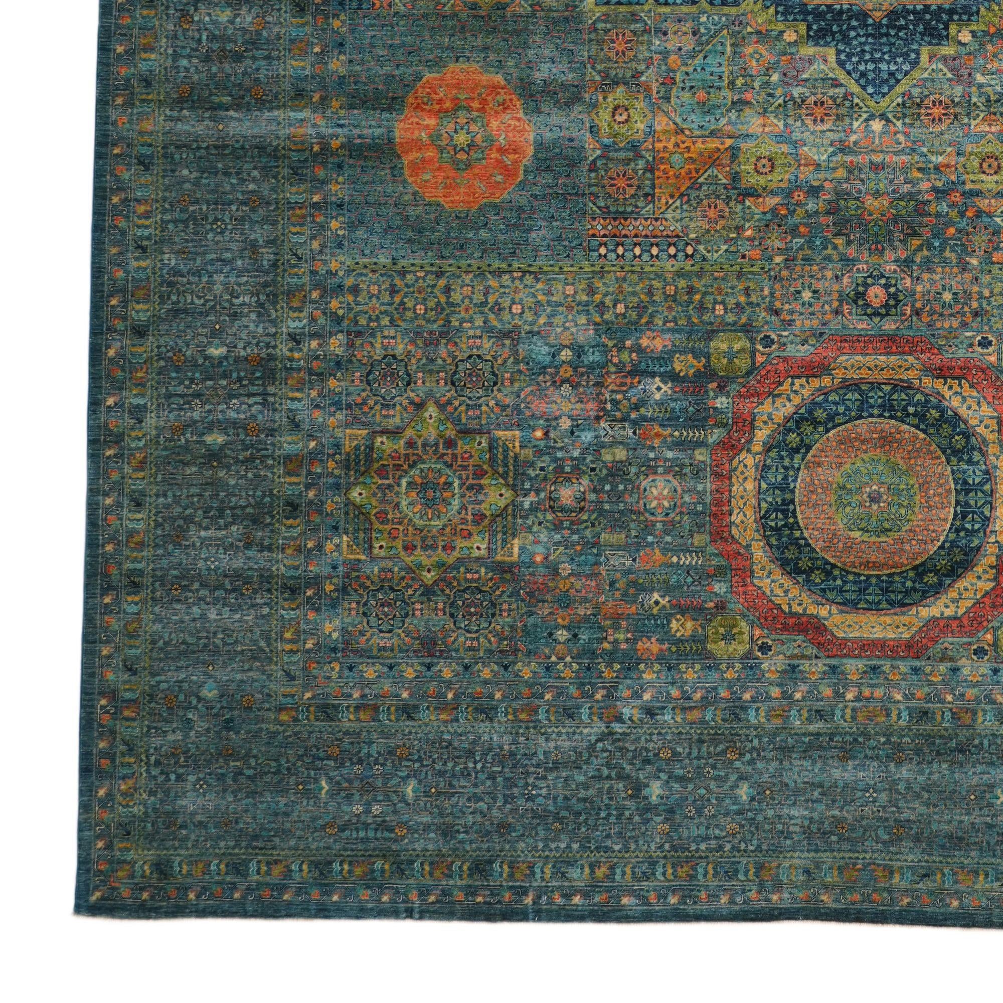 12' 8 x 19' 7 Hand Knotted Mamluk Ziegler Oriental Rug