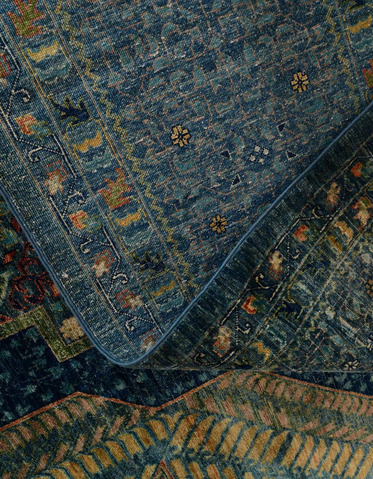 Detail image of 12' 8 x 19' 7 Hand Knotted Mamluk Ziegler Oriental Rug