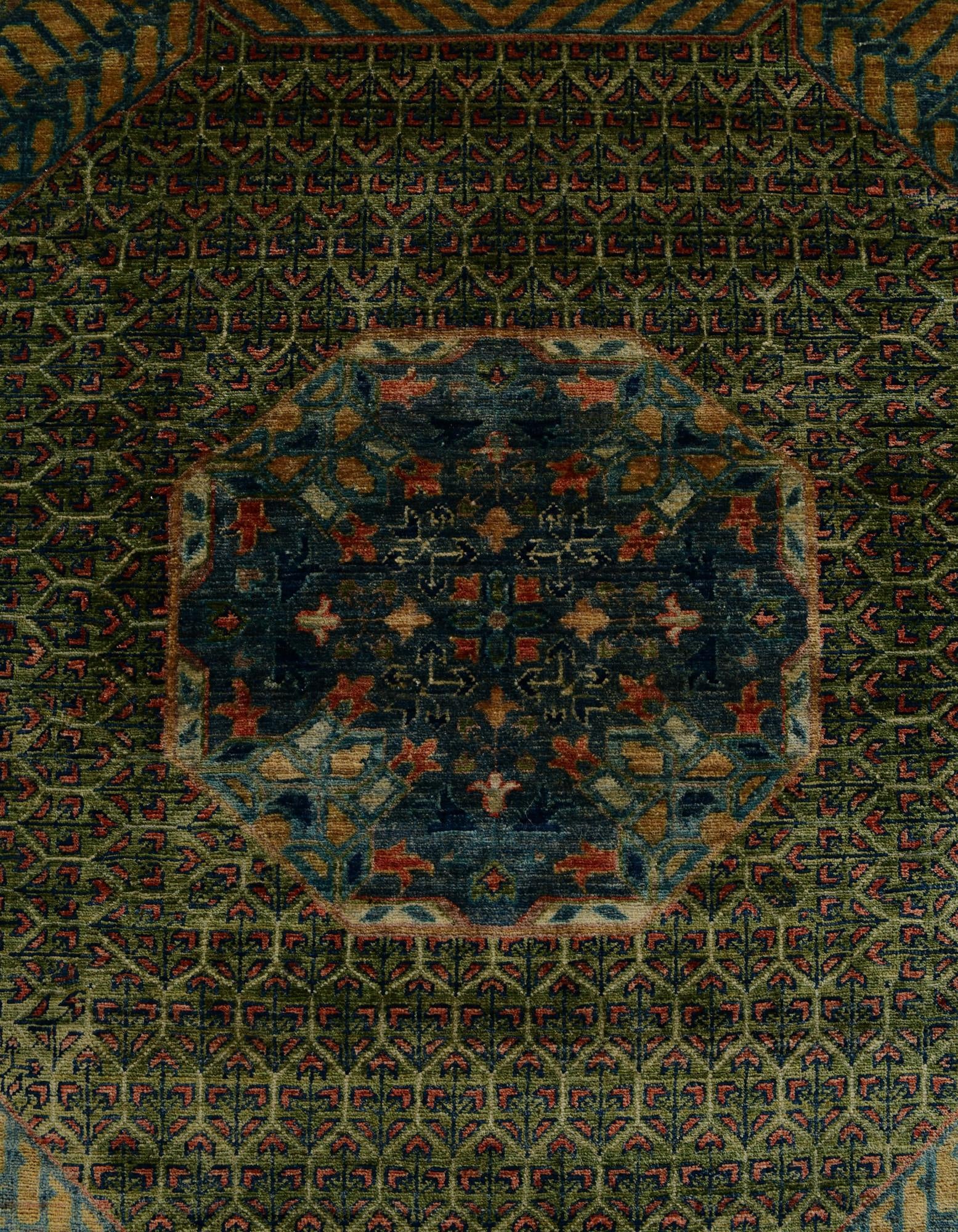 12' 8 x 19' 7 Hand Knotted Mamluk Ziegler Oriental Rug