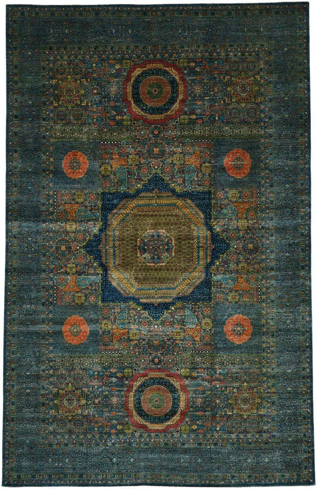 12' 8 x 19' 7 Hand Knotted Mamluk Ziegler Oriental Rug