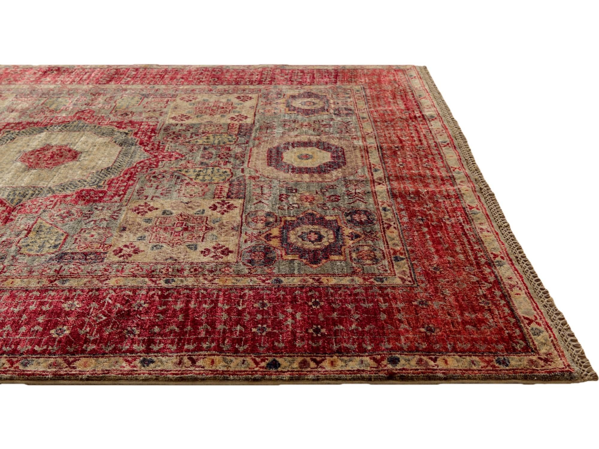 5' 1 x 6' 7 Hand Knotted Mamluk Ziegler Rug