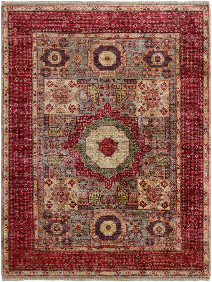 5' 1 x 6' 7 Hand Knotted Mamluk Ziegler Rug