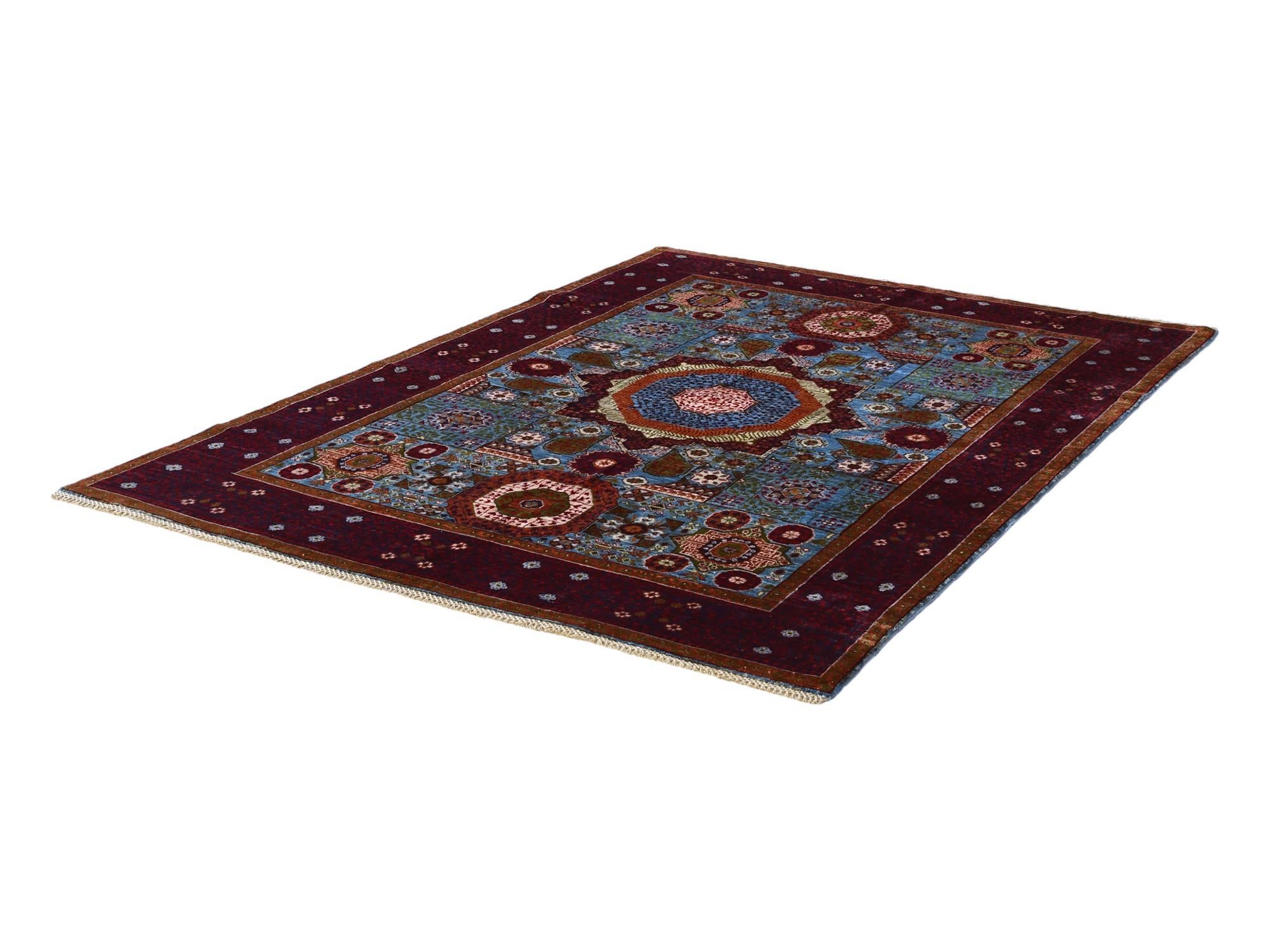5' 9 x 7' 10 Hand Knotted Mamluk Ziegler Rug