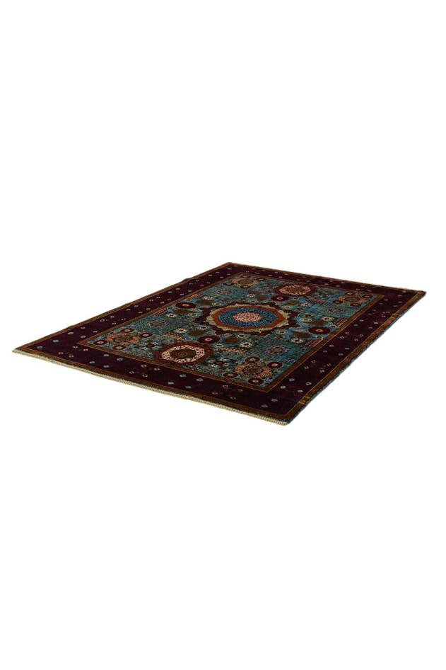 Detail image of 5' 9 x 7' 10 Hand Knotted Mamluk Ziegler Rug