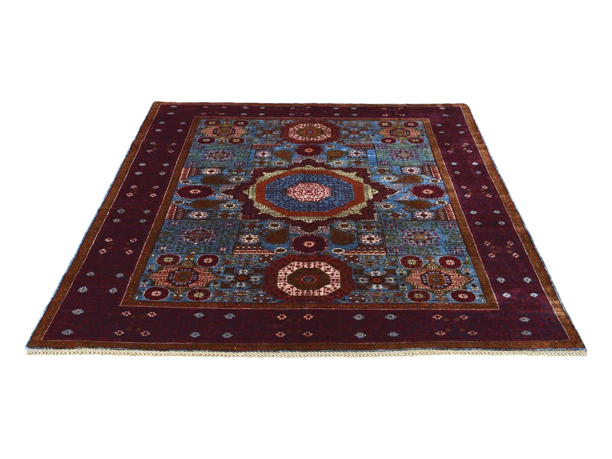 5' 9 x 7' 10 Hand Knotted Mamluk Ziegler Rug