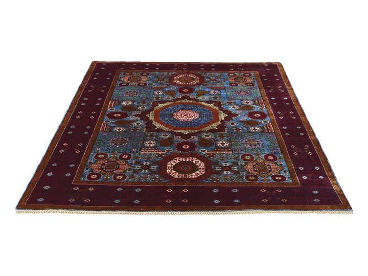 5' 9 x 7' 10 Hand Knotted Mamluk Ziegler Rug