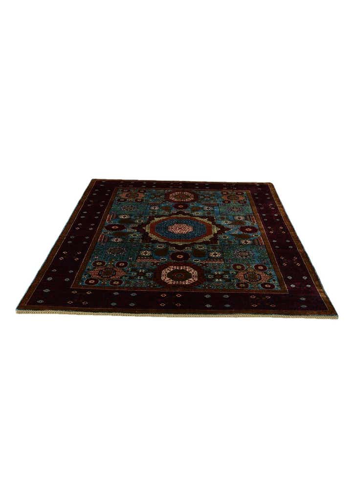 5' 9 x 7' 10 Hand Knotted Mamluk Ziegler Rug
