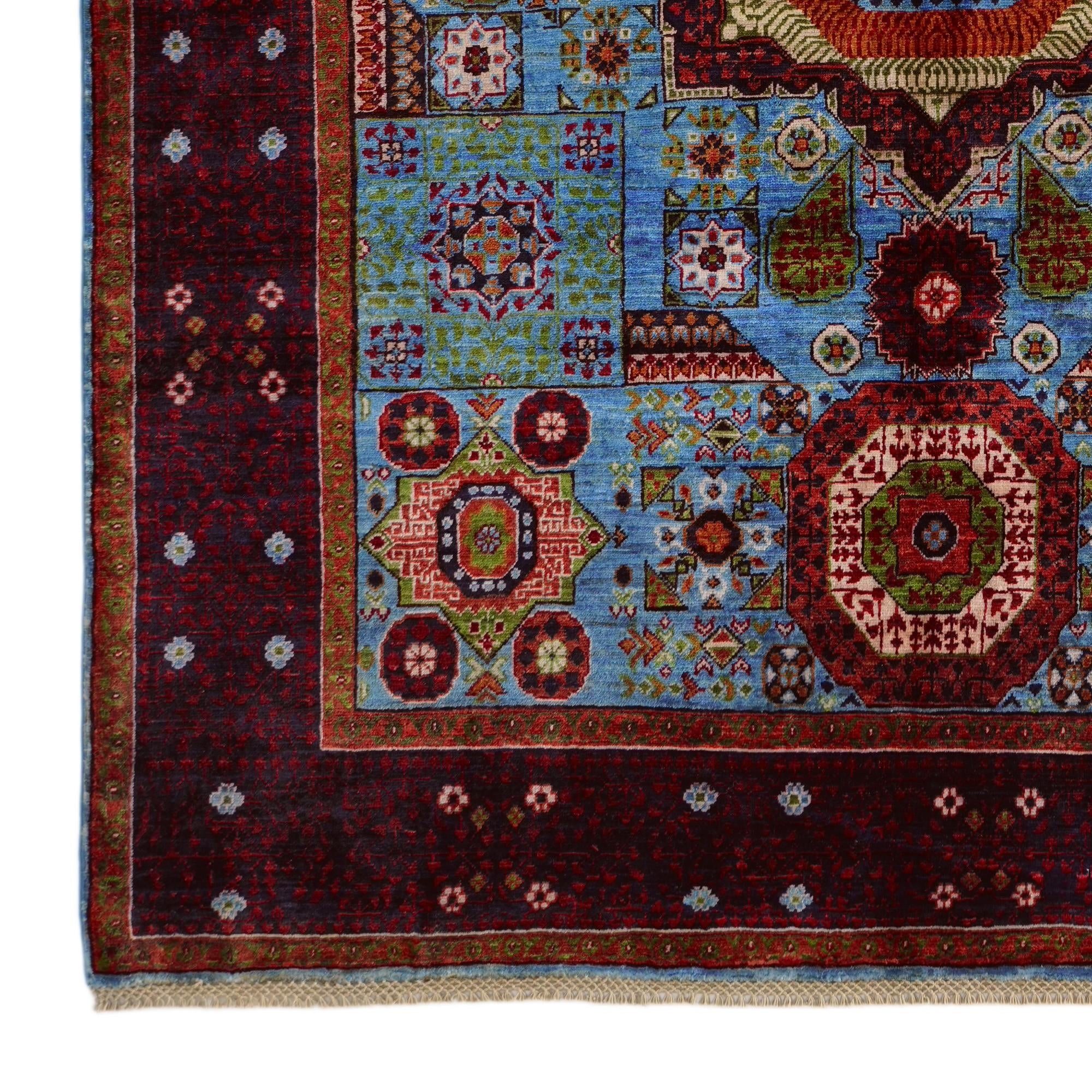 5' 9 x 7' 10 Hand Knotted Mamluk Ziegler Rug
