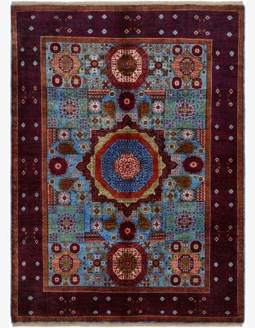 5' 9 x 7' 10 Hand Knotted Mamluk Ziegler Rug