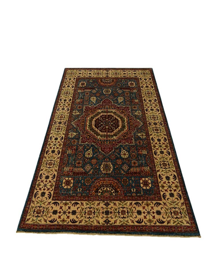 Detail image of 5' 9 x 8' Hand Knotted Mamluk Ziegler Rug