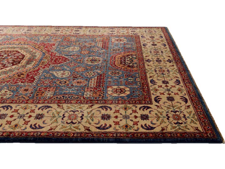 Detail image of 5' 9 x 8' Hand Knotted Mamluk Ziegler Rug