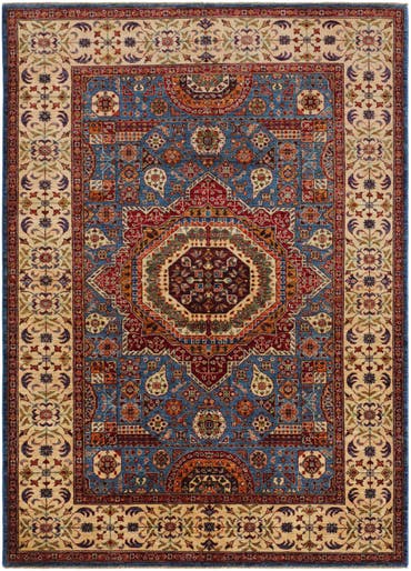  5' 9 x 8'  Hand Knotted Mamluk Ziegler Rug