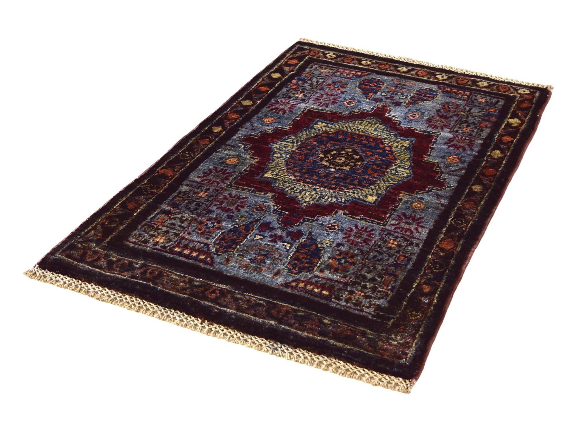 1' 11 x 3' Hand Knotted Mamluk Ziegler Rug