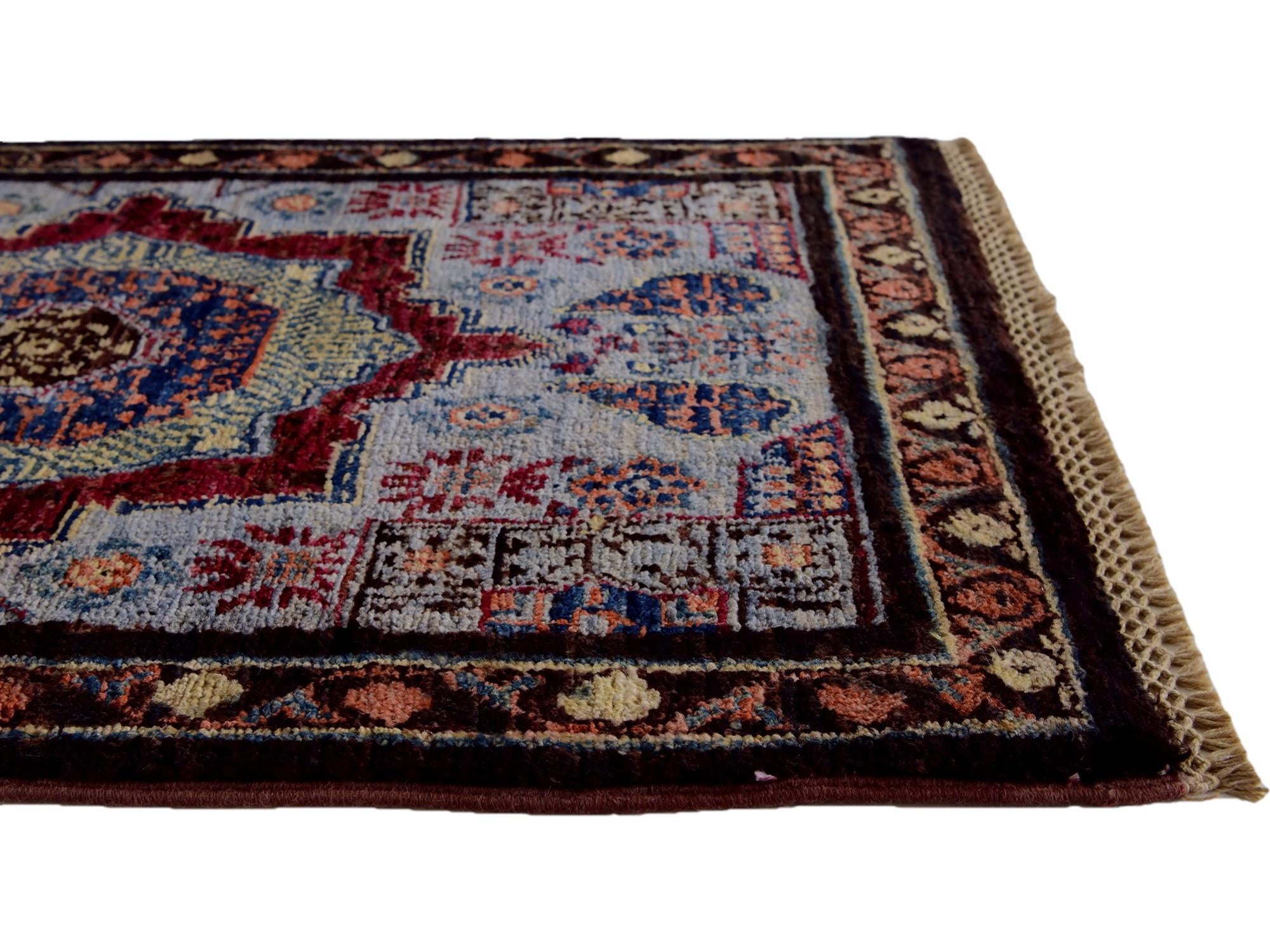 1' 11 x 3' Hand Knotted Mamluk Ziegler Rug