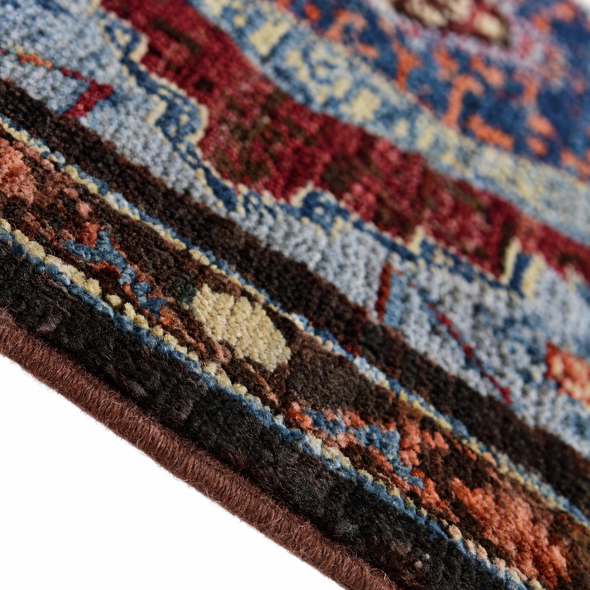60cm x 90cm Hand Knotted Mamluk Ziegler Rug