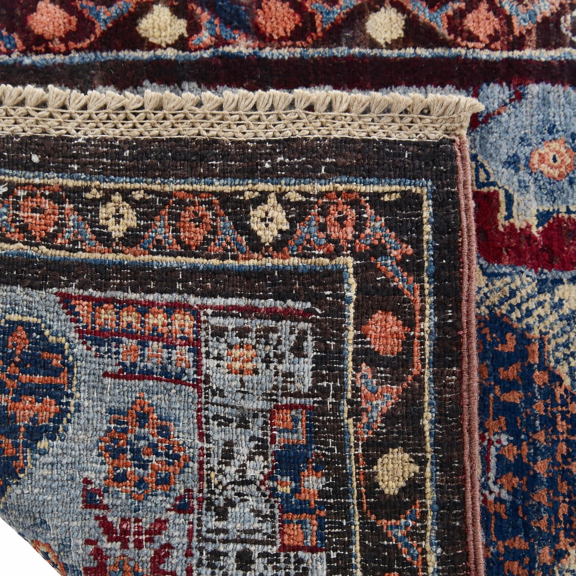 60cm x 90cm Hand Knotted Mamluk Ziegler Rug
