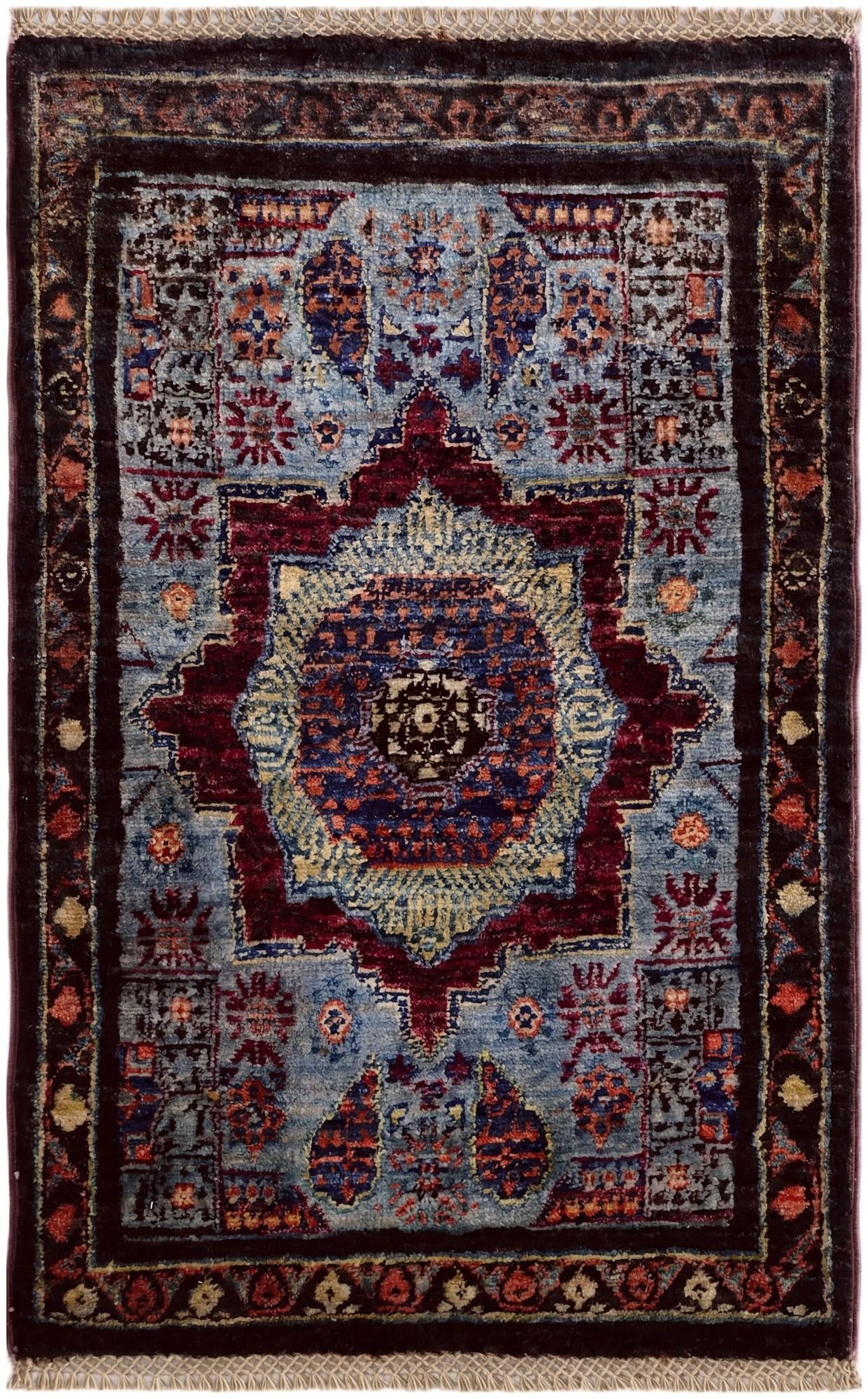 1' 11 x 3' Hand Knotted Mamluk Ziegler Rug