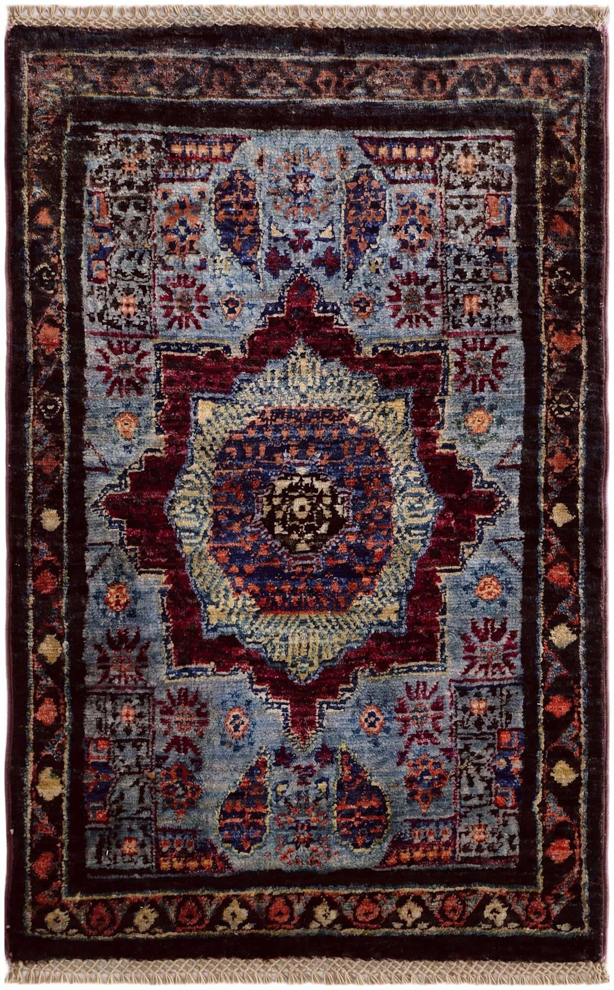 1' 11 x 3' Hand Knotted Mamluk Ziegler Rug