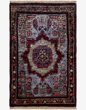 1' 11 x 3' Hand Knotted Mamluk Ziegler Rug