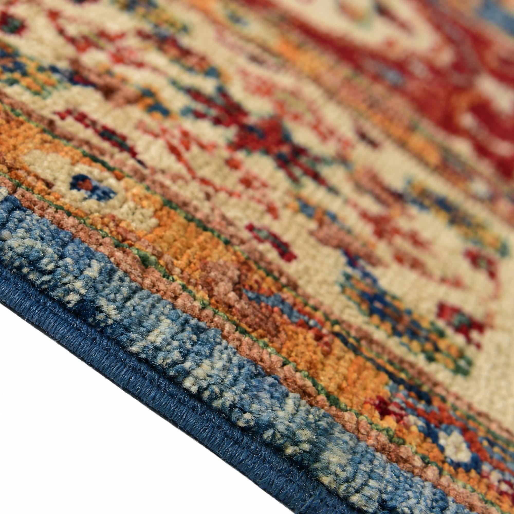 155cm x 200cm Hand Knotted Mamluk Ziegler Rug