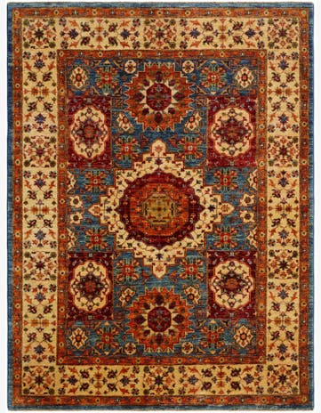 5' x 6' 7 Hand Knotted Mamluk Ziegler Rug