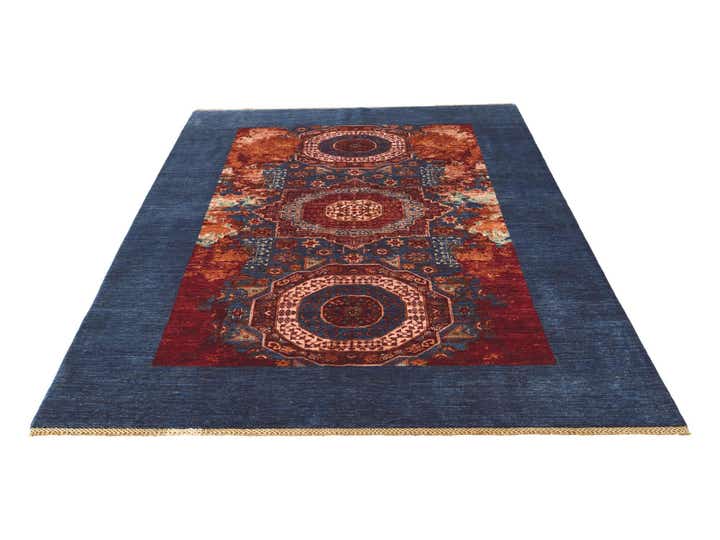 5' 11 x 8' 1 Hand Knotted Mamluk Ziegler Rug