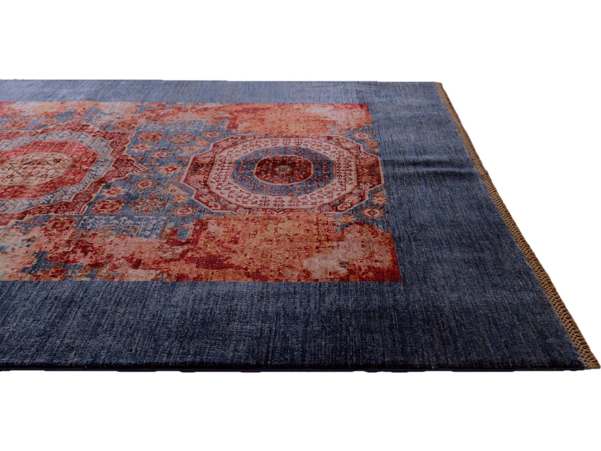 5' 11 x 8' 1 Hand Knotted Mamluk Ziegler Rug