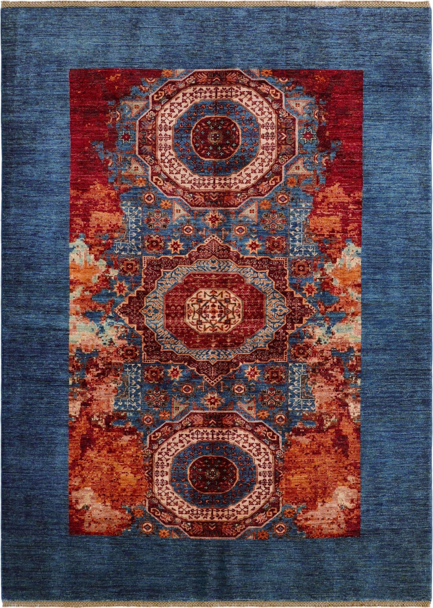 5' 11 x 8' 1 Hand Knotted Mamluk Ziegler Rug