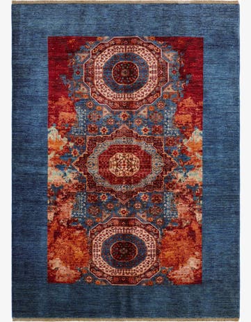 5' 11 x 8' 1 Hand Knotted Mamluk Ziegler Rug