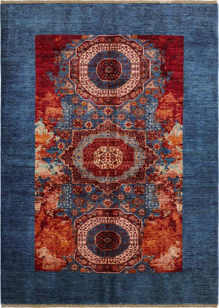 5' 11 x 8' 1 Hand Knotted Mamluk Ziegler Rug