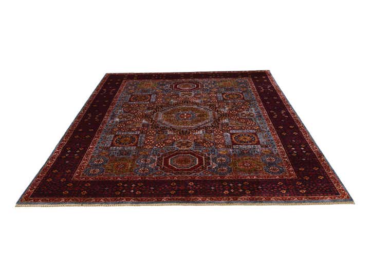 7' 11 x 9' 8 Hand Knotted Mamluk Ziegler Rug