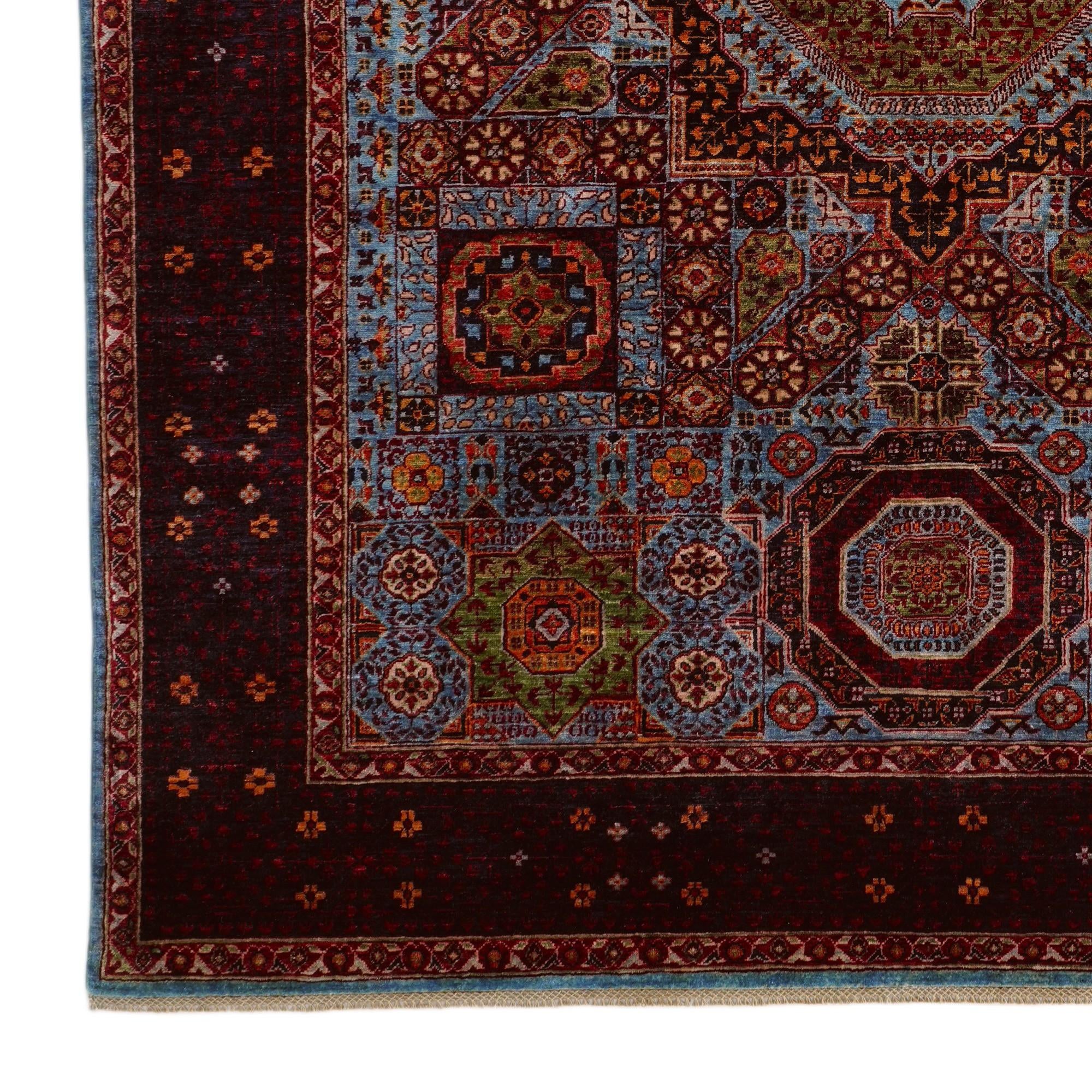 7' 11 x 9' 8 Hand Knotted Mamluk Ziegler Rug