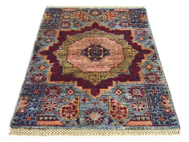 2' x 3' 1 Hand Knotted Mamluk Ziegler Rug