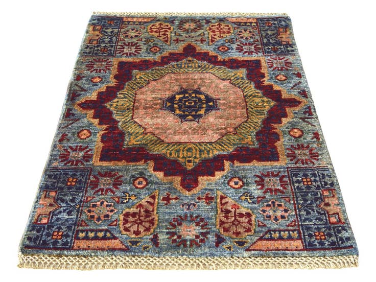 Detail image of 2' x 3' 1 Hand Knotted Mamluk Ziegler Rug