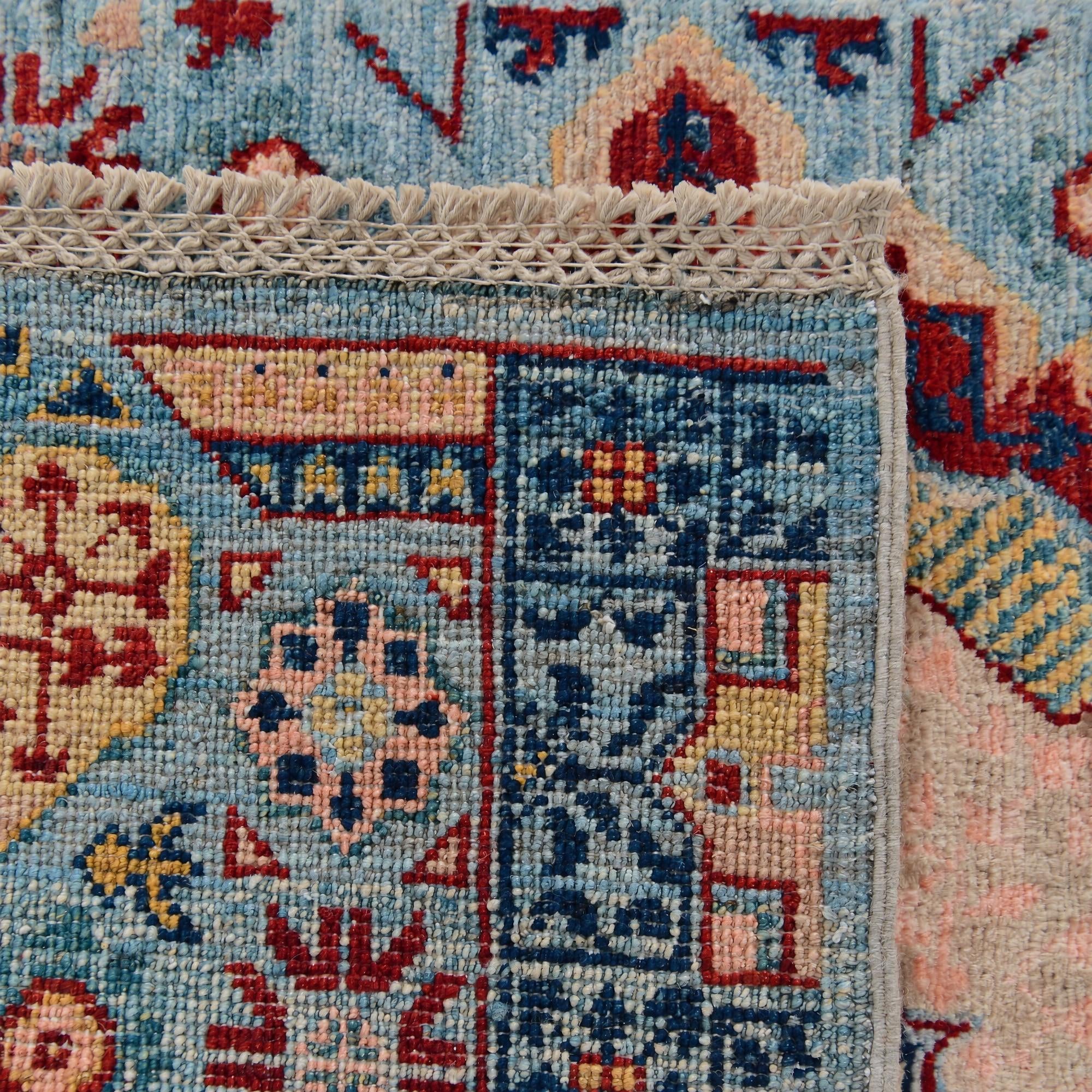 60cm x 95cm Hand Knotted Mamluk Ziegler Rug