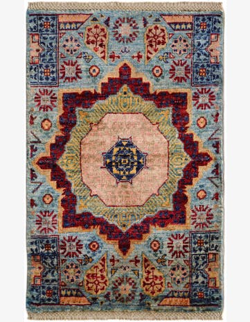 2' x 3' 1 Hand Knotted Mamluk Ziegler Rug