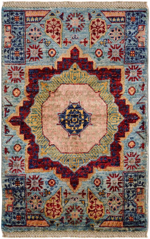 2' x 3' 1 Hand Knotted Mamluk Ziegler Rug