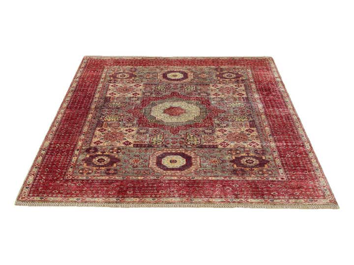 5' 1 x 6' 2 Hand Knotted Mamluk Ziegler Rug