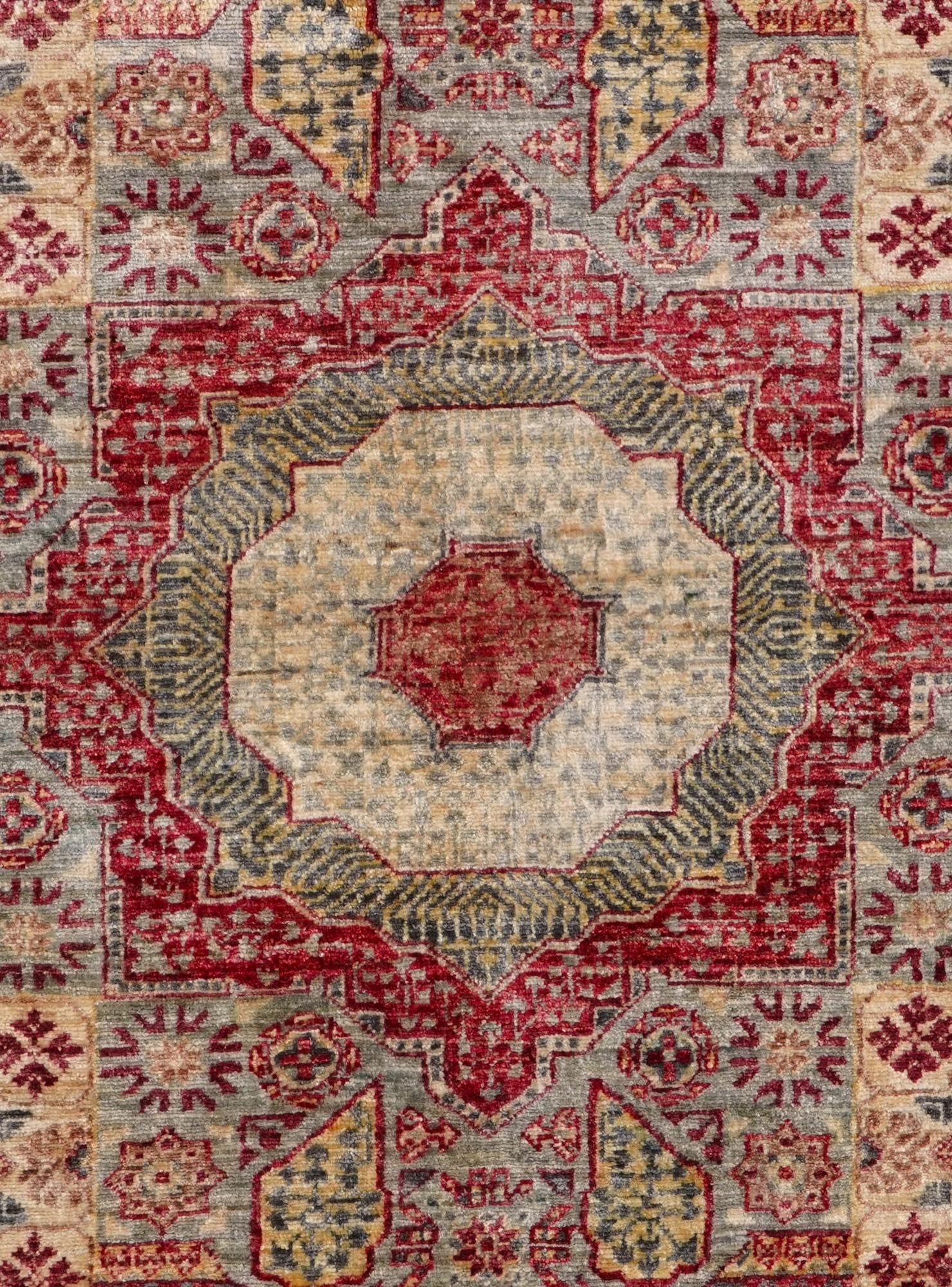 5' 1 x 6' 2 Hand Knotted Mamluk Ziegler Rug