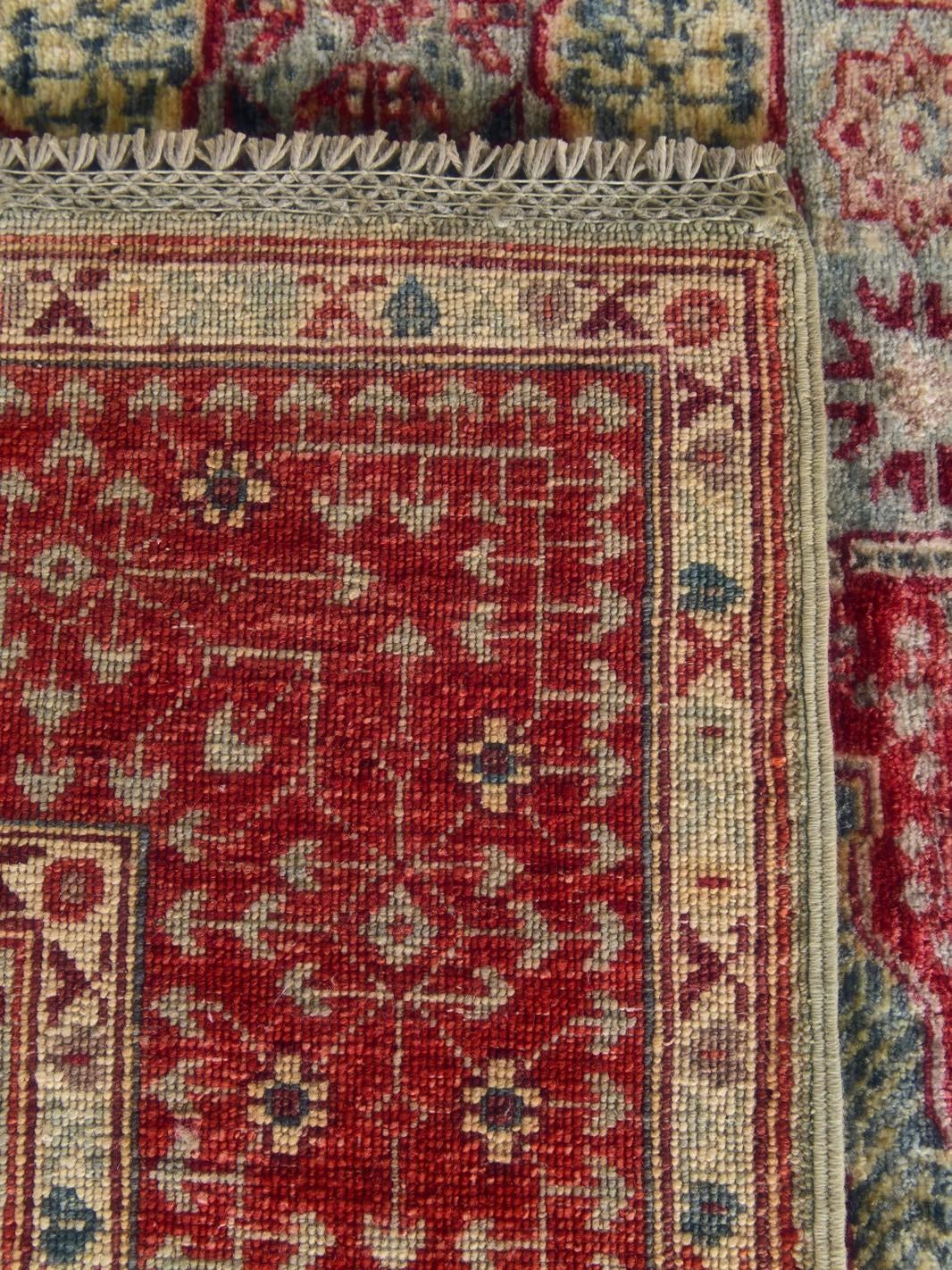 155cm x 190cm Hand Knotted Mamluk Ziegler Rug