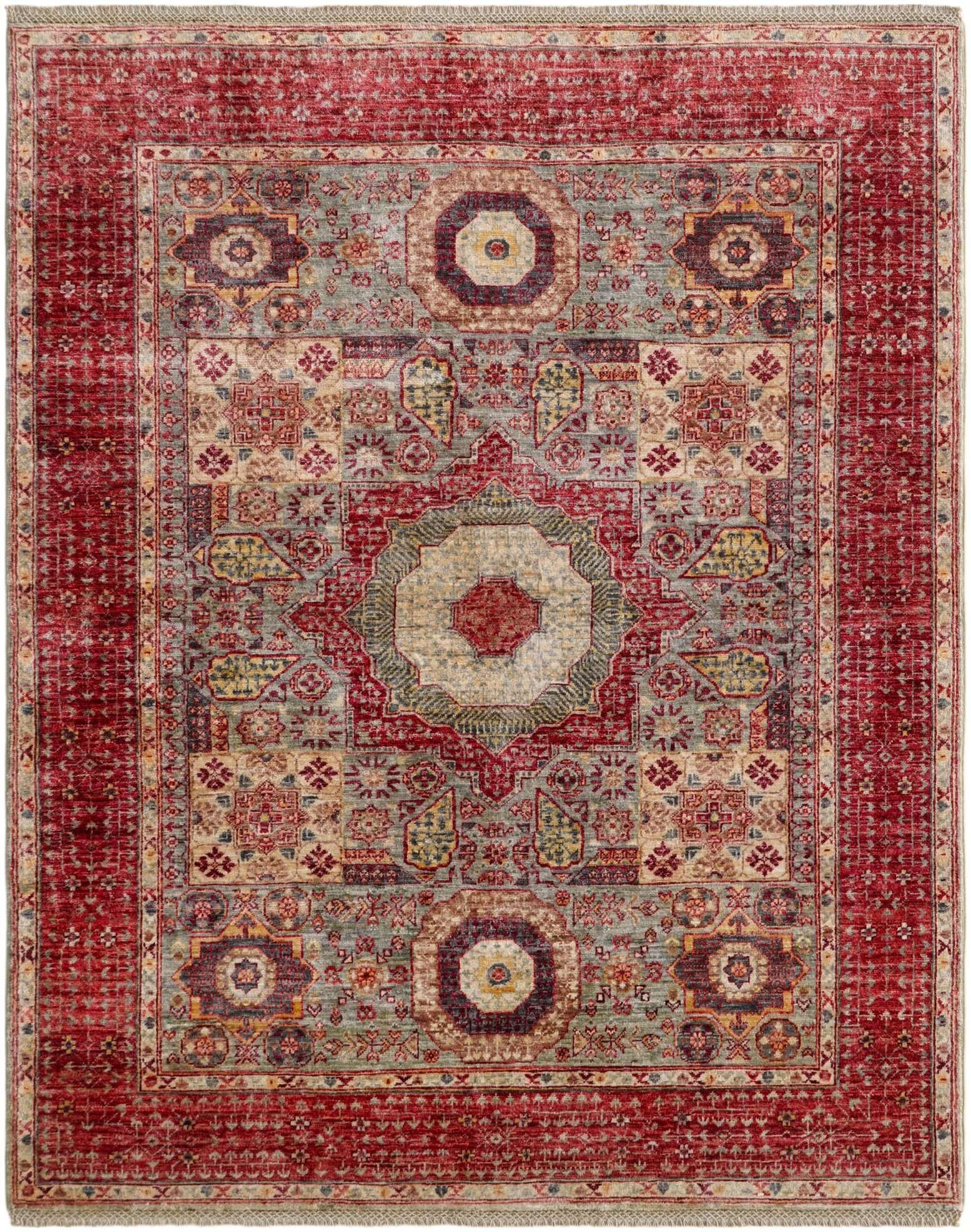 5' 1 x 6' 2 Hand Knotted Mamluk Ziegler Rug