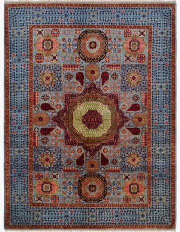 5' 2 x 6' 8 Hand Knotted Mamluk Ziegler Rug