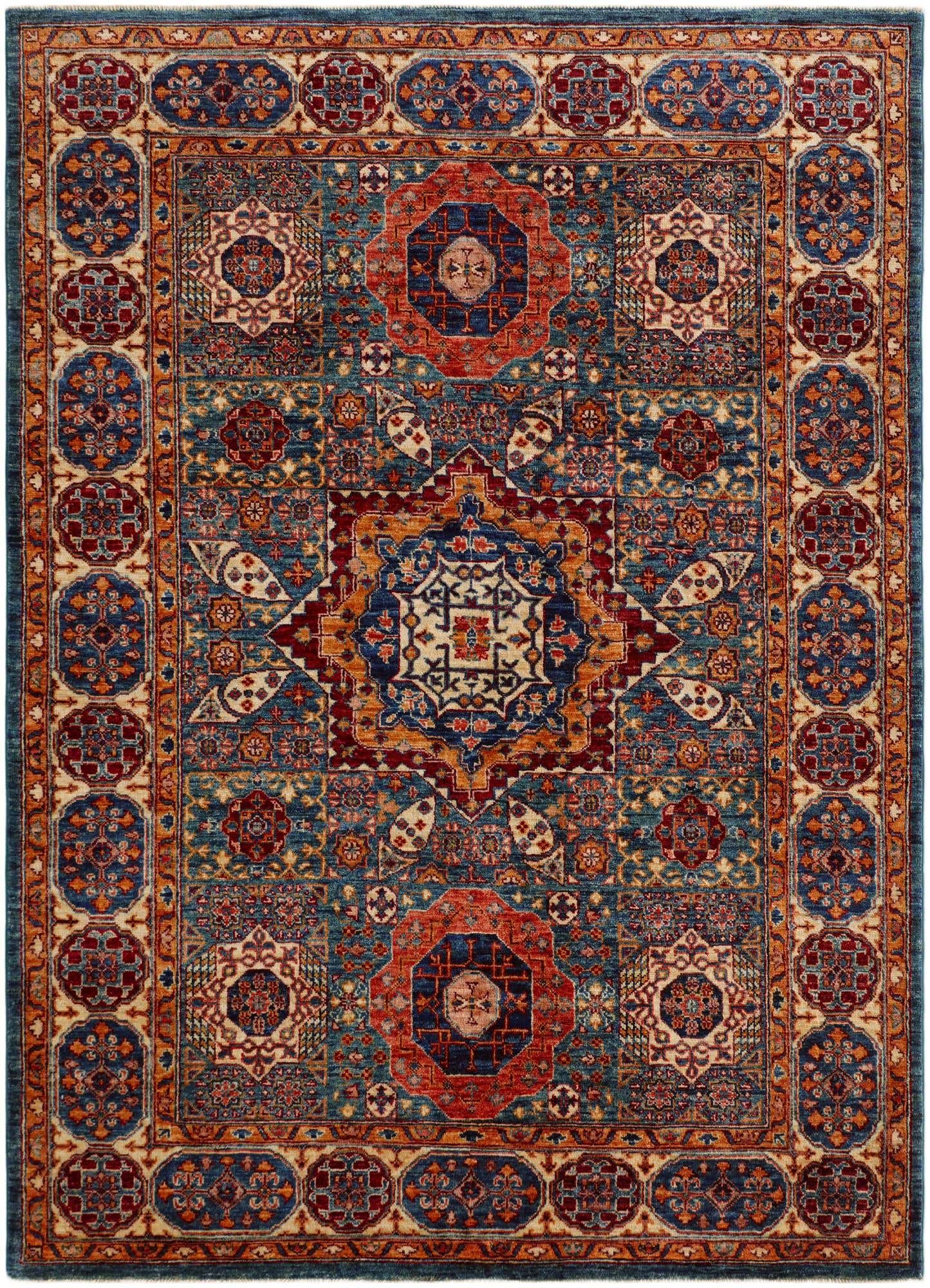 5' x 6' 11 Hand Knotted Mamluk Ziegler Rug